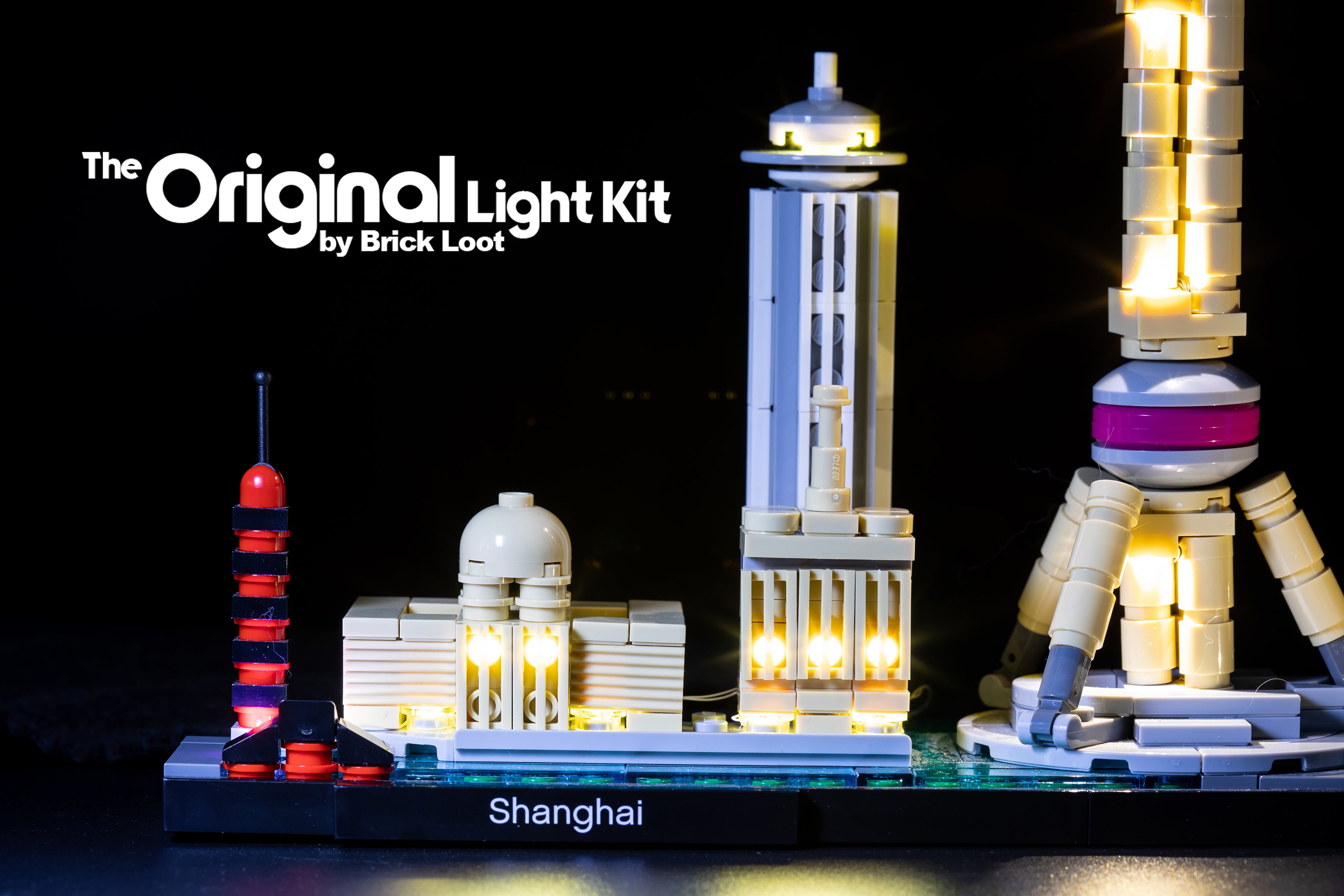 LED Lighting Kit for LEGO Architecture Skyline Shanghai set 21039