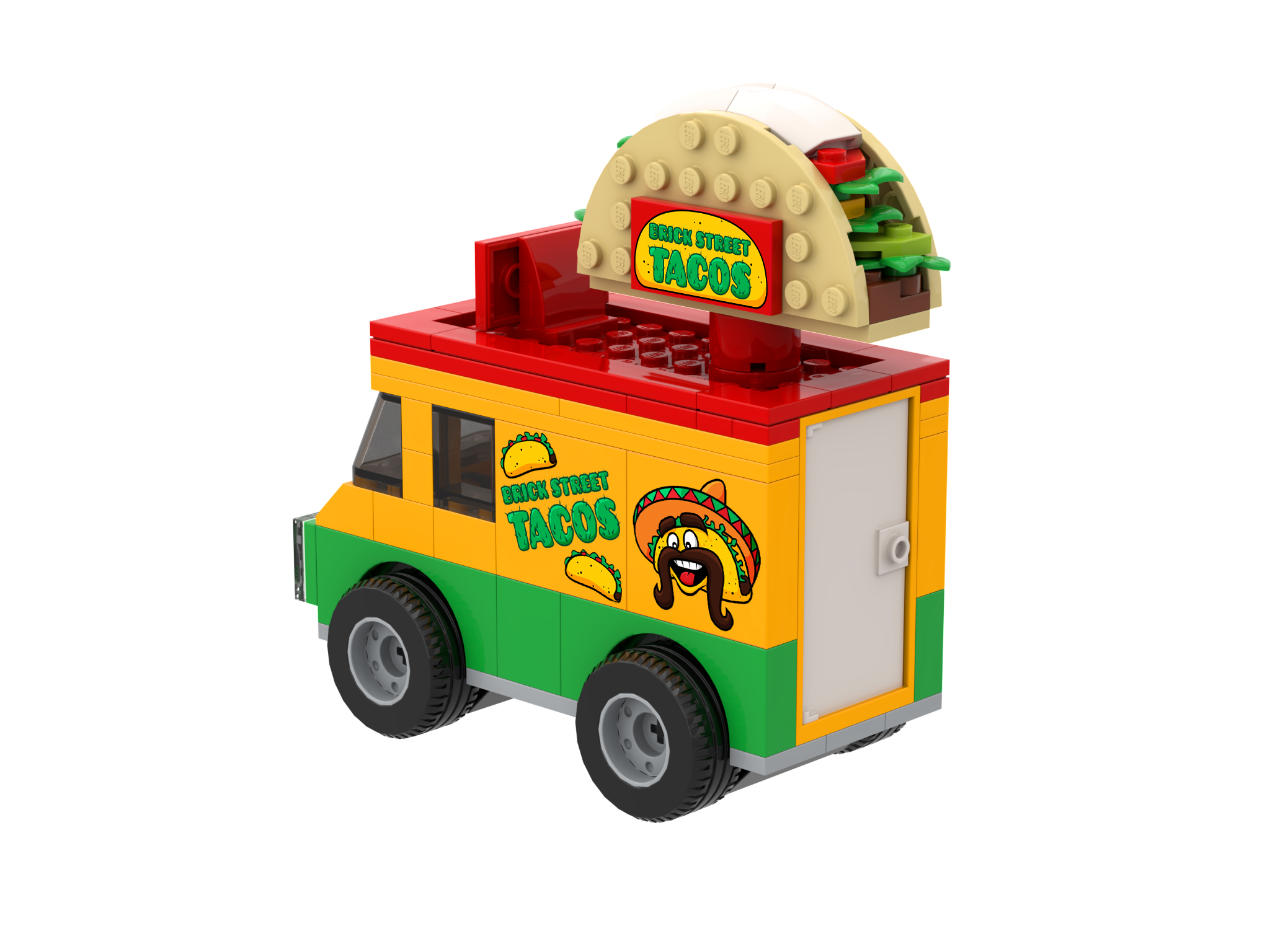 Brick Street Taco Truck Brick Set