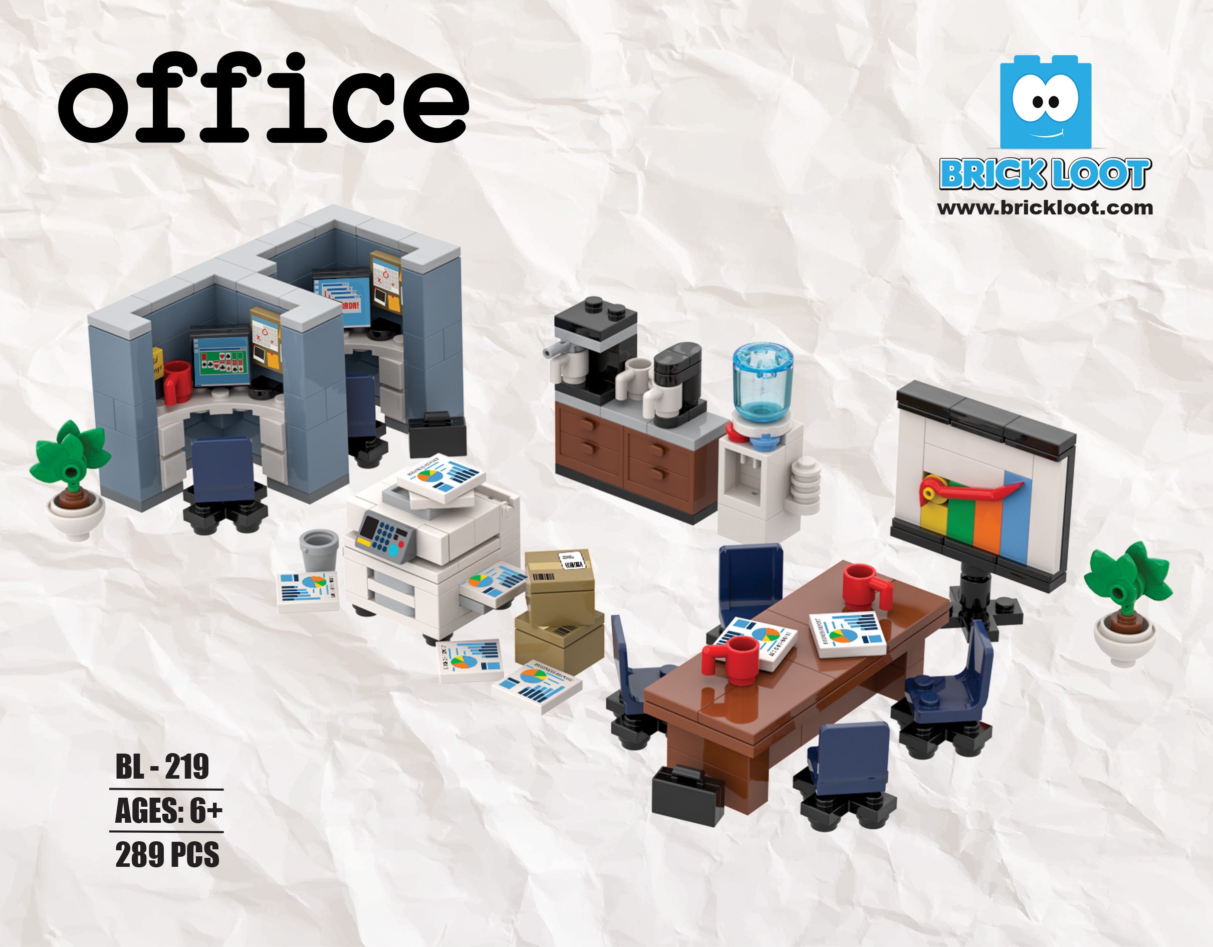 Office Furniture Brick Set