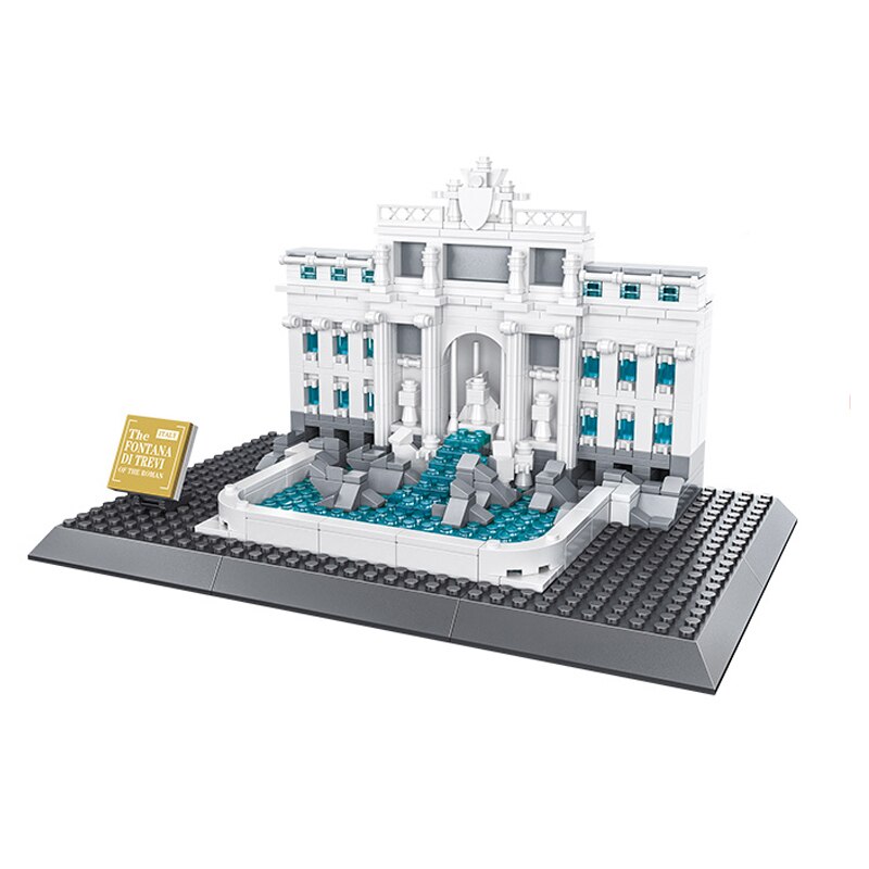 Trevi Fountain Rome Italy Brick Set