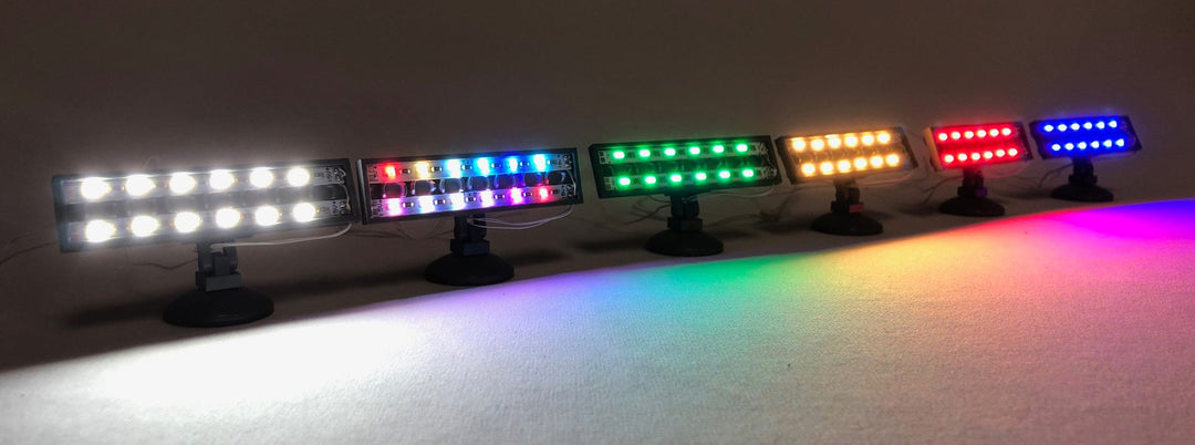 Brick Loot Light Up String - 12 LED RGB Studs - Compatible with Lego -  Light Kit with Red Green Blue Flashing LEDs