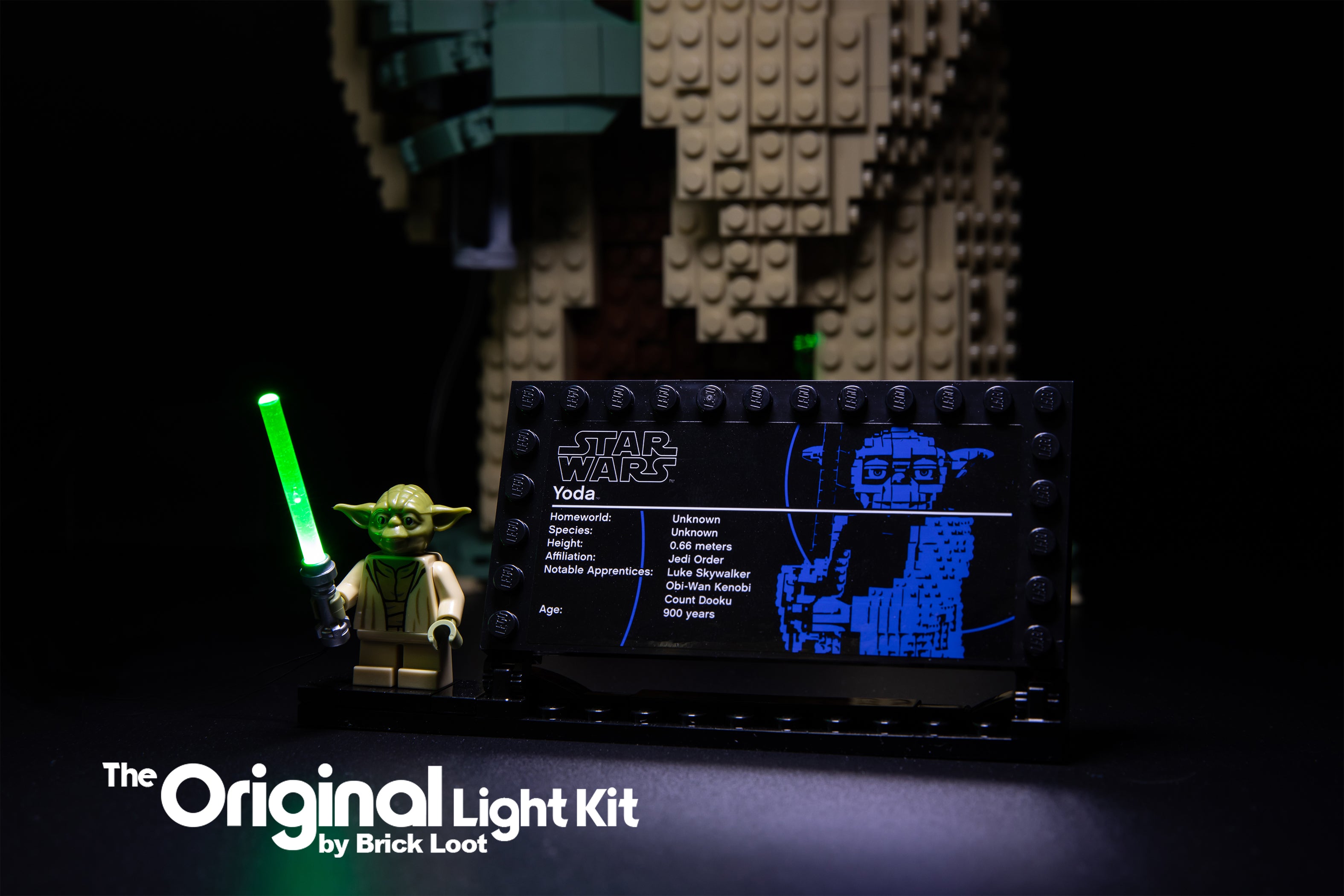 Led lighting kit for lego best sale star wars yoda set 75255