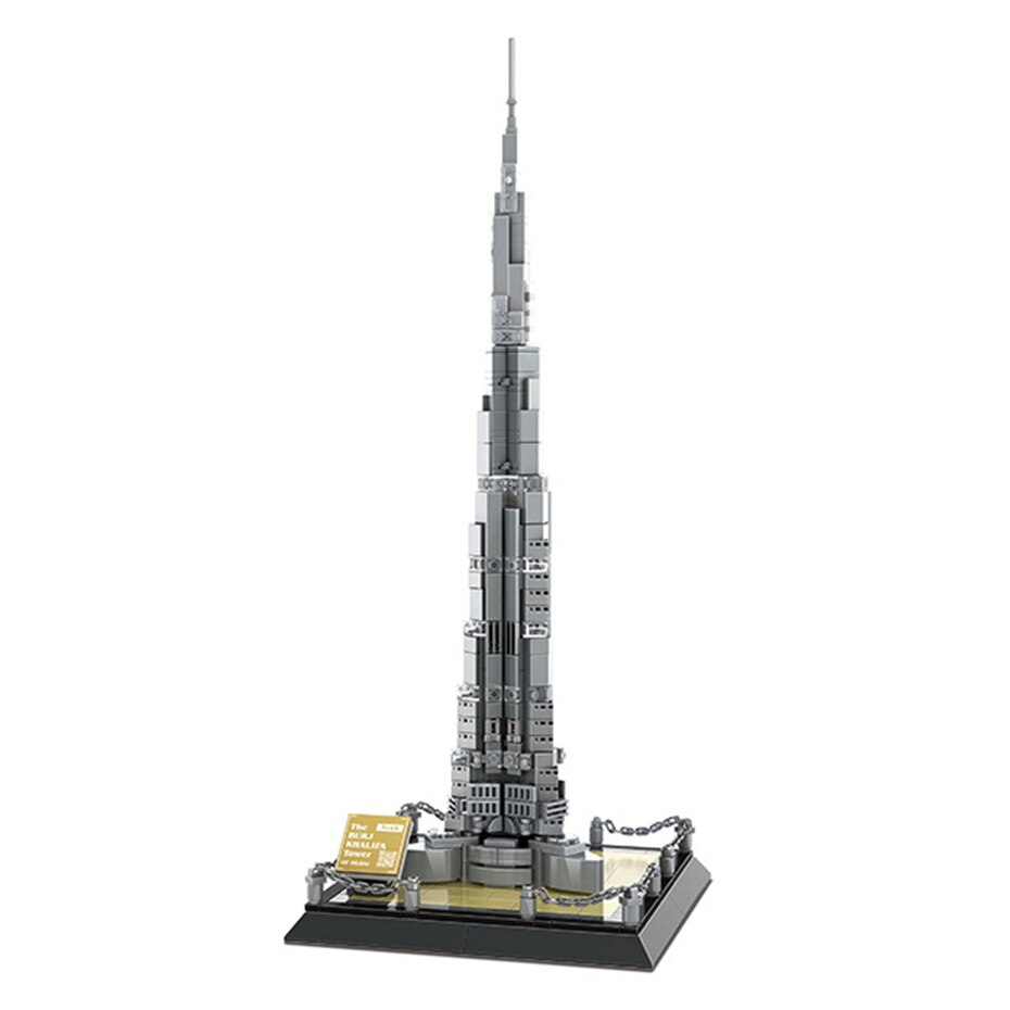 Architecture The Burj Khalifa Tower of Dubai Brick Set